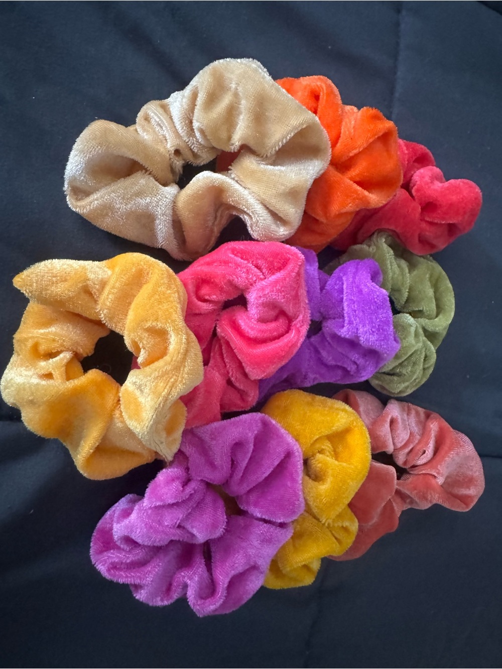 Velvet Scrunchie Set - Multicolor Velvet Hair Ties